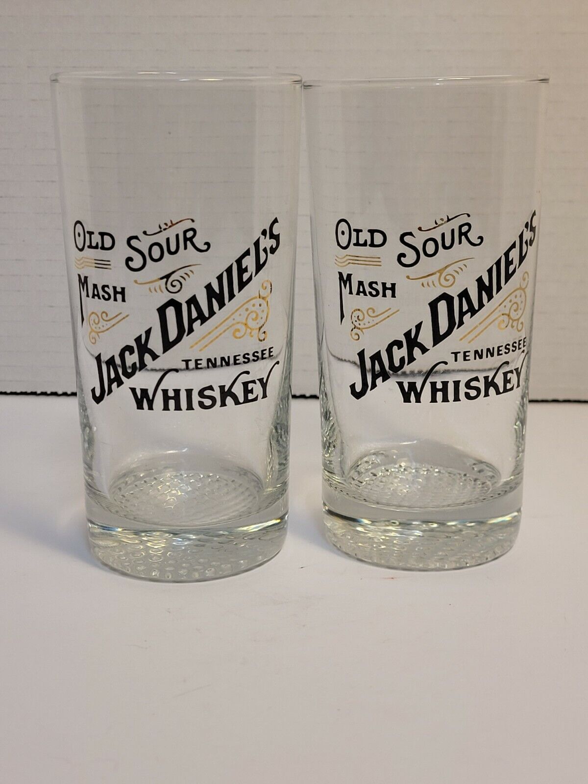 Jack Daniel\'s Whiskey Glasses Old Sour Mash Set of 2