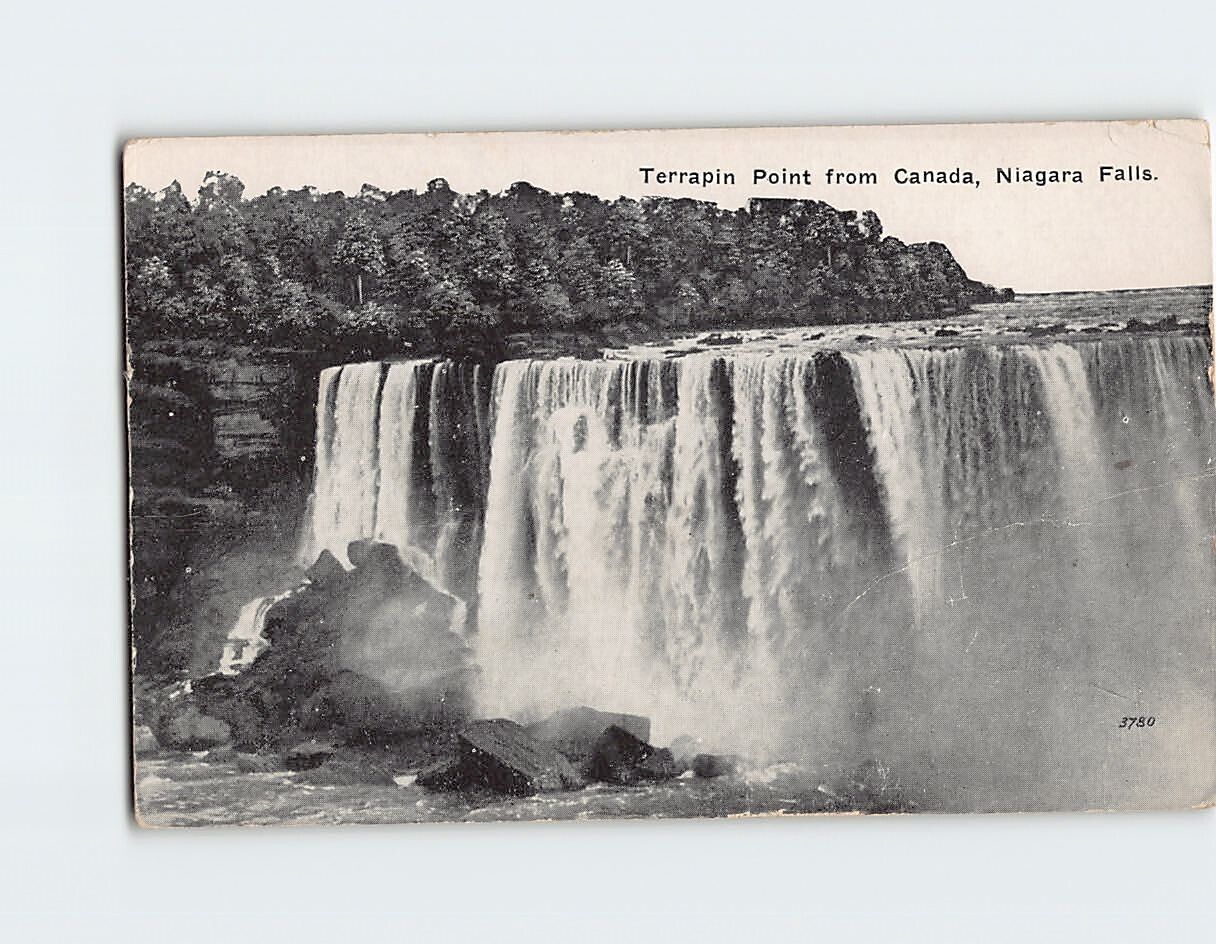 Postcard Terrapin Point from Canada, Niagara Falls, New York