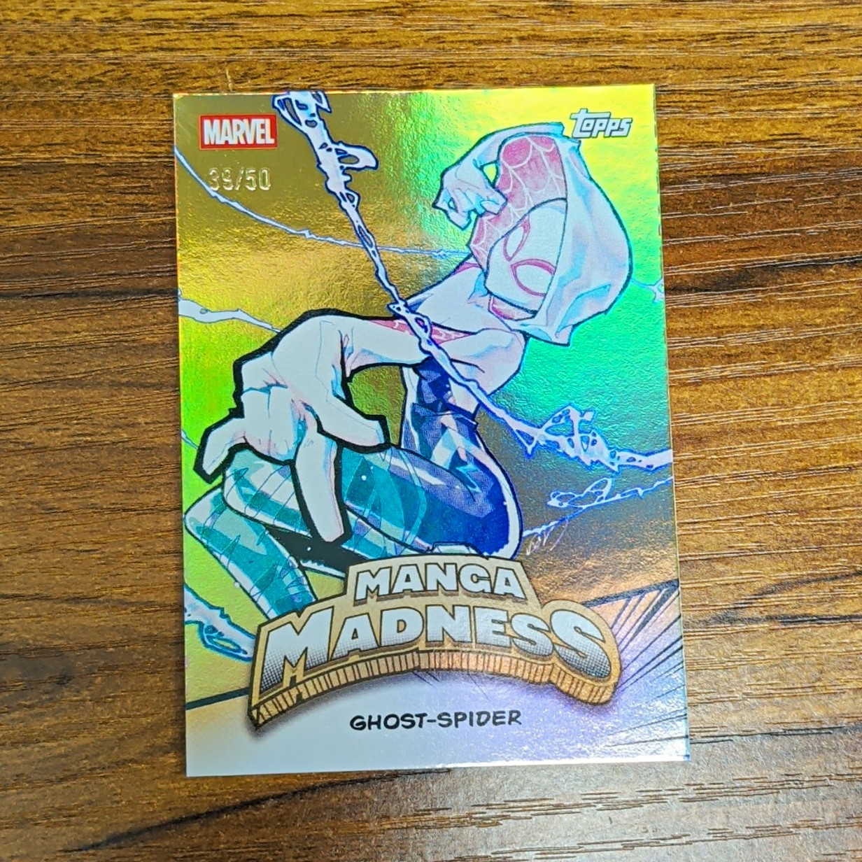 Topps 2026 Marvel Neon 39/50 Manga Madness MM-1 Ghost-Spider Rose Besch
