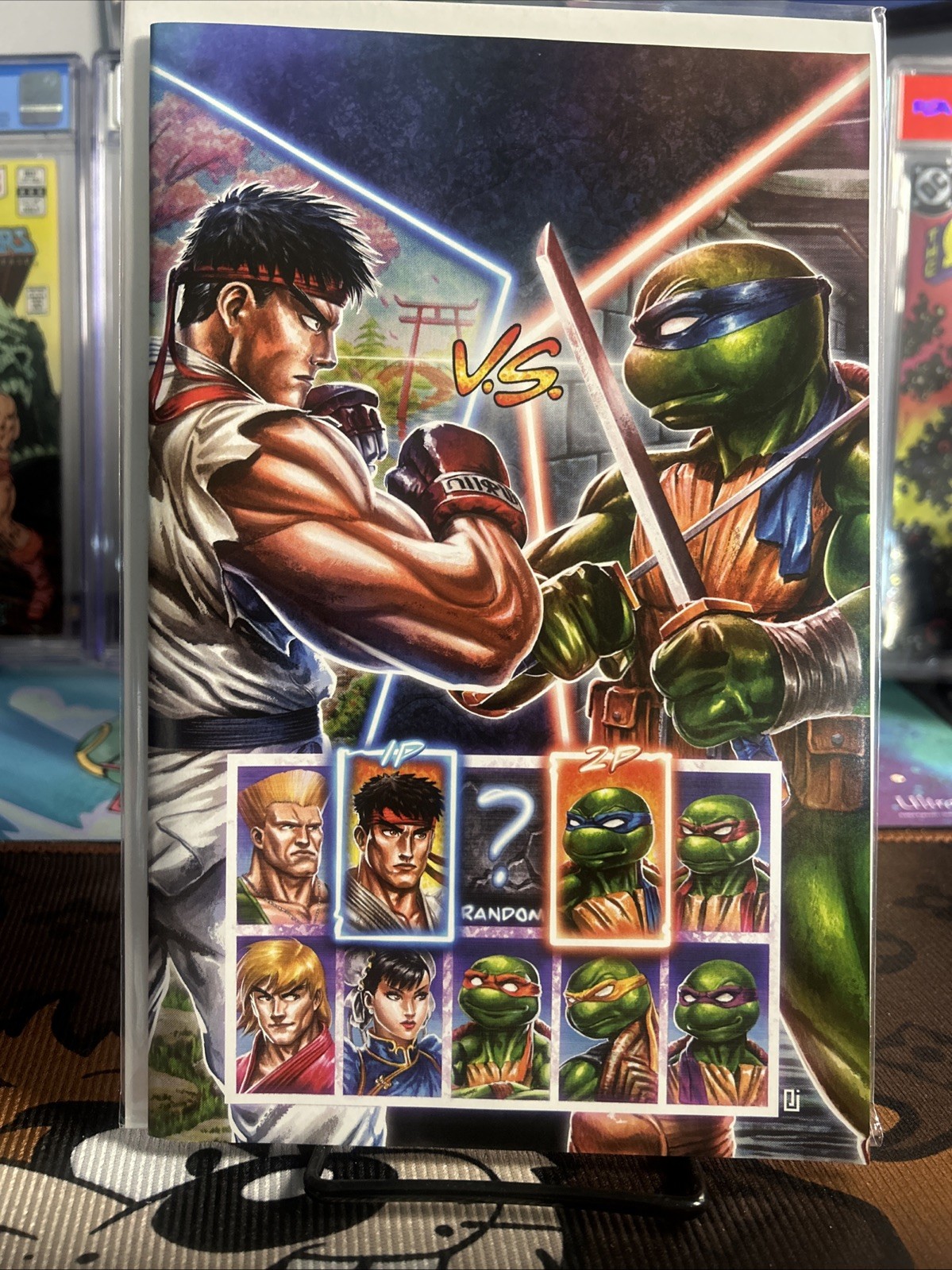 TMNT vs Street Fighter #4 Peejay Catacutan Virgin Variant LE Exclusive NM