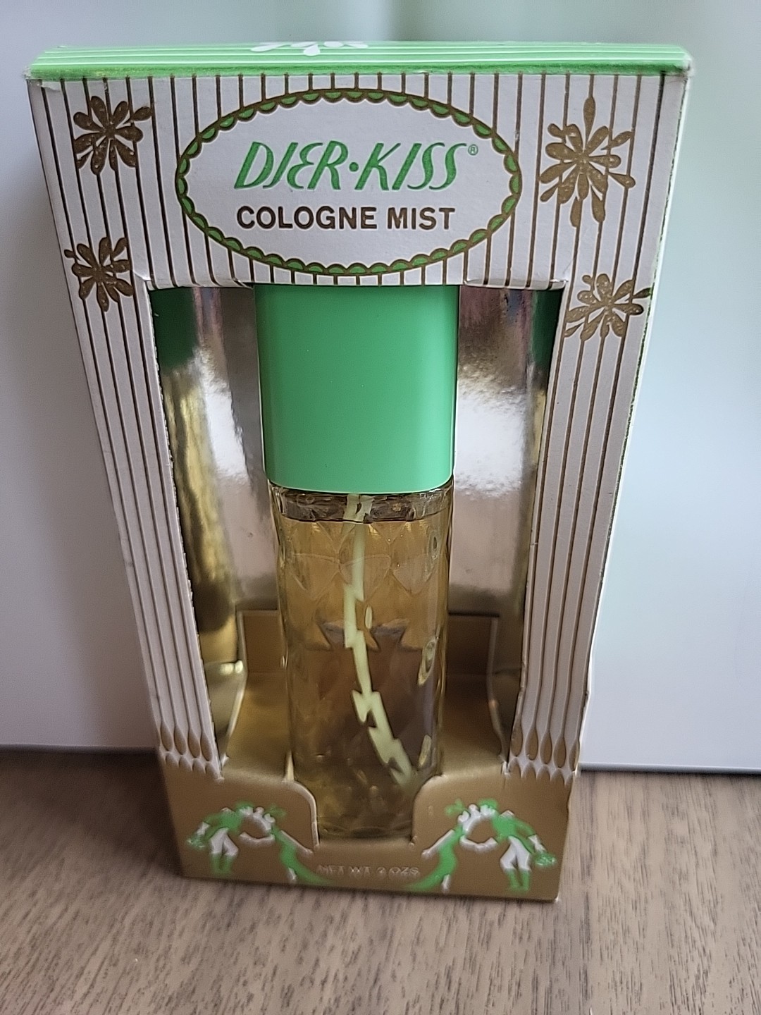 DJER KISS Kerkoff Vintage Cologne Mist in Org Box 2 oz spray
