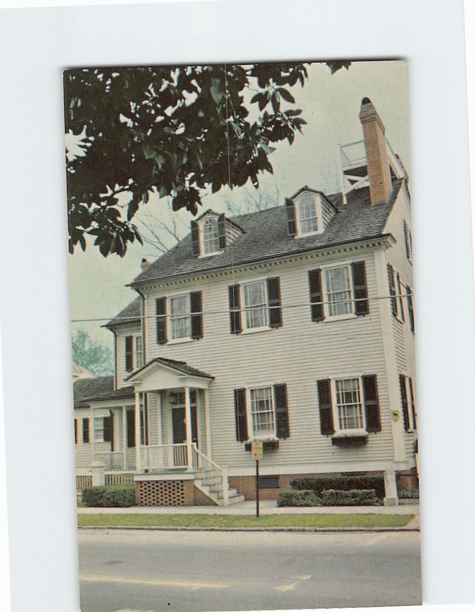 Postcard Stevenson House Tryon Palace Restoration New Bern North Carolina USA