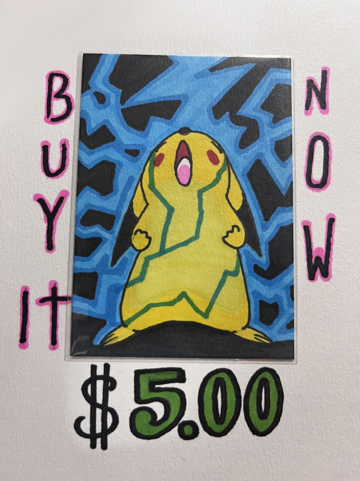 Pikachu ACEO Original Art Card Hand Drawn OOAK By Frank Fraley Pokémon $5.00DEAL Pikachu ACEO Original Art Card Hand Drawn OOAK By Frank Fraley Pokémon $5.00DEAL