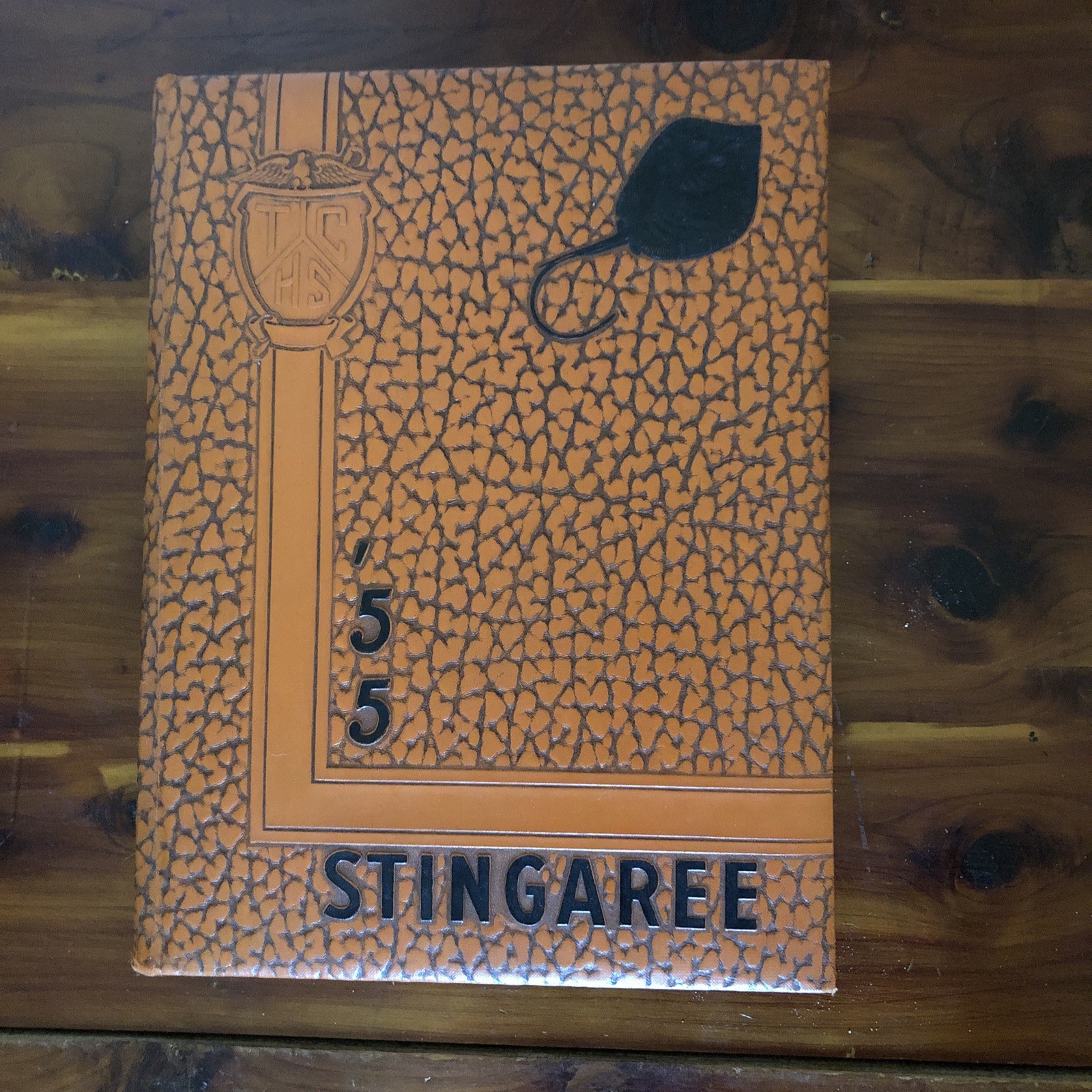 1955 Texas City, Texas High School Yearbook Stingaree Hardcover Vintage TX