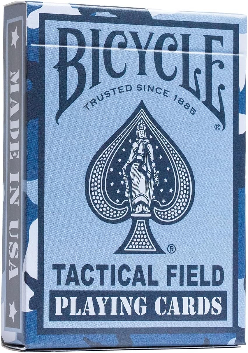 Bicycle Tactical Field Playing Cards, Navy Blue and Special Ops Black, 6 Pack