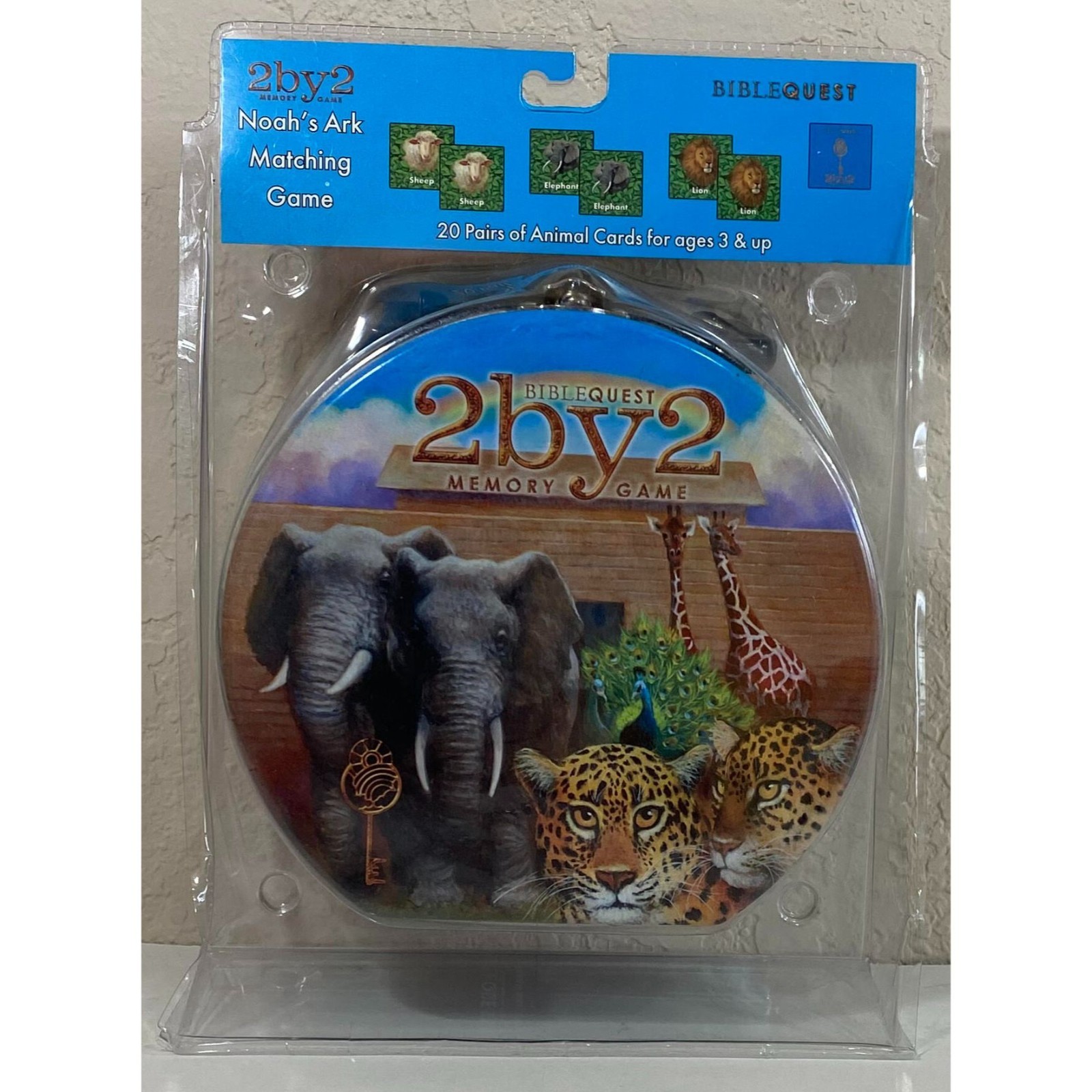 Bible Quest 2 by 2 Memory Game - Noah's Ark Matching Game - Brand New - Ages 3+ Bible Quest 2 by 2 Memory Game - Noah's Ark Matching Game - Brand New - Ages 3+