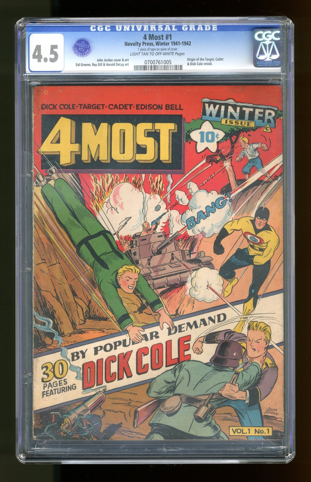 4Most Vol. 1 Four Most #1 CGC 4.5 1942 0700761005