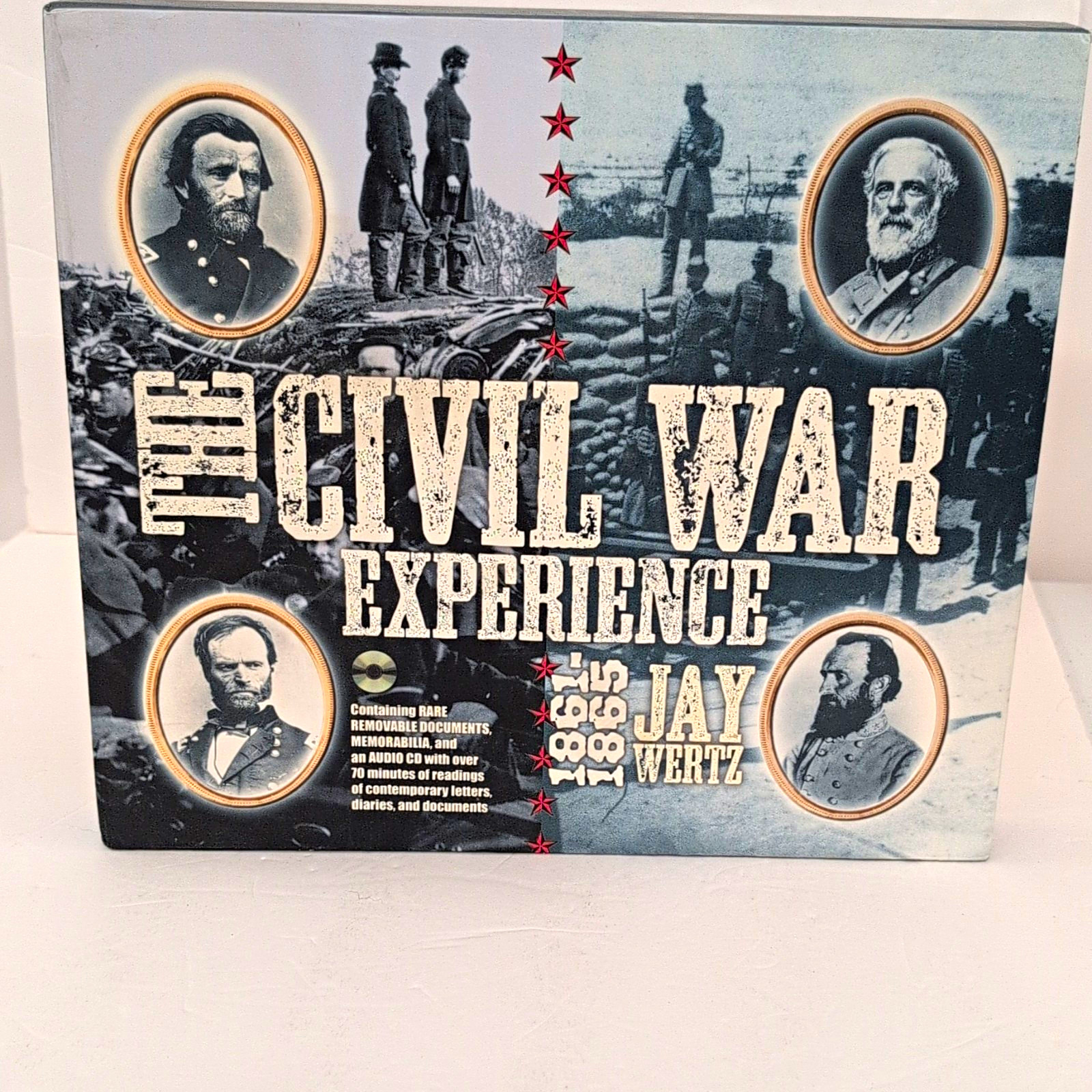 The Civil War Experience 1861-1865 Jay Wertz Hardcover Book CD Documents Rare