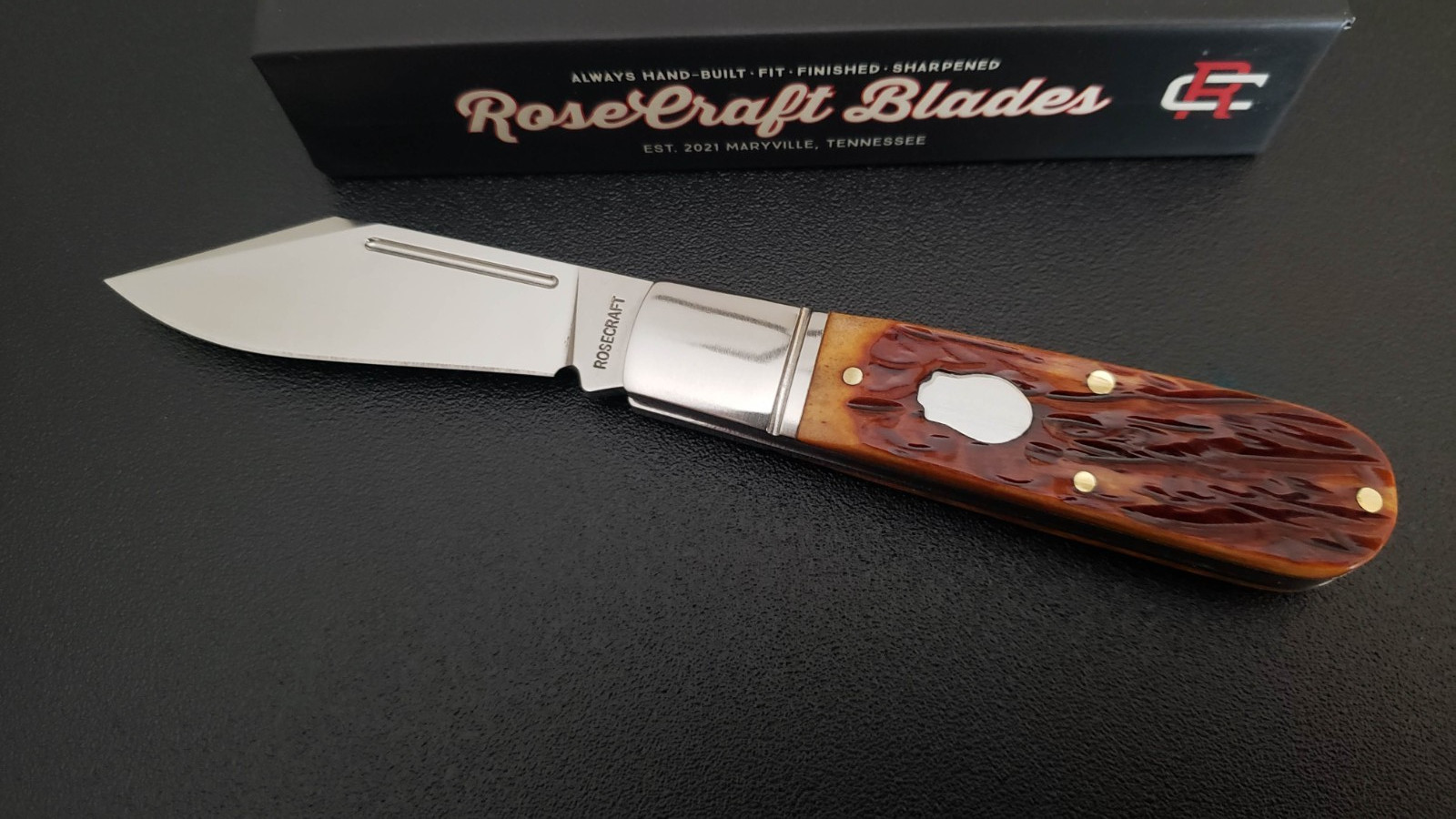 RoseCraft Blades Loosahatchie Jack Dapper Jigged Bone RCT010-DJB