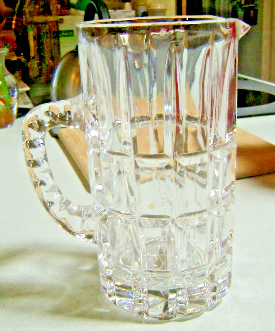 Bleikristall Vintage 24% Cut Lead Crystal Pitcher 7 3/4\