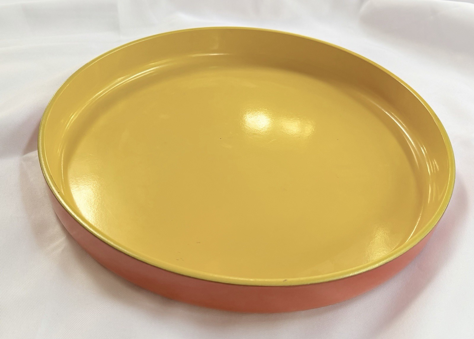 MCM Georges Briard Barware Serving Tray Lacquerware Boutique Series Yellow Orang