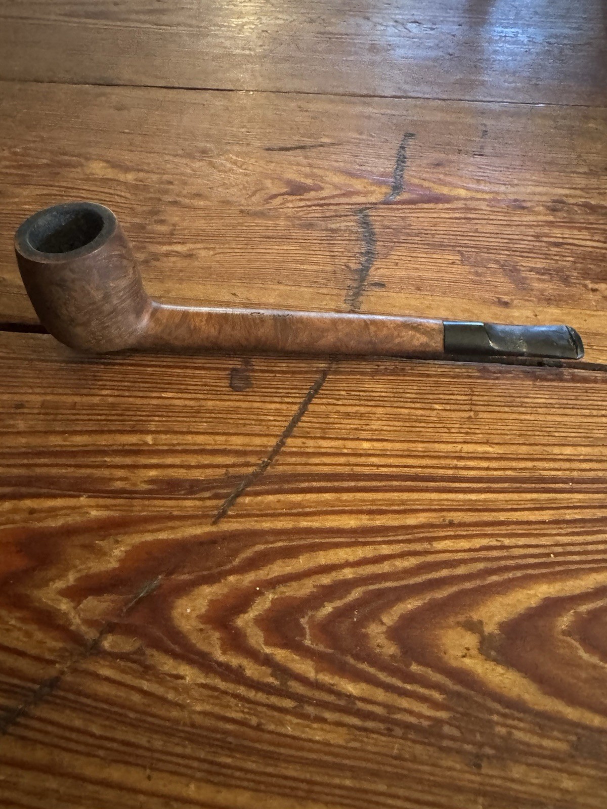 Vintage Edward’s Algerian Briar Long Stem French Billiard 7” Tobacco Pipe