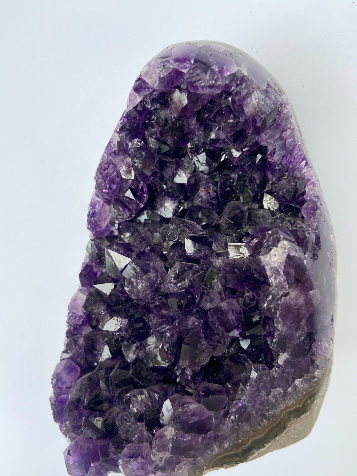 1.3LB Natural Amethyst Geode Mineral Specimen Crystal Quartz Energy Decoration