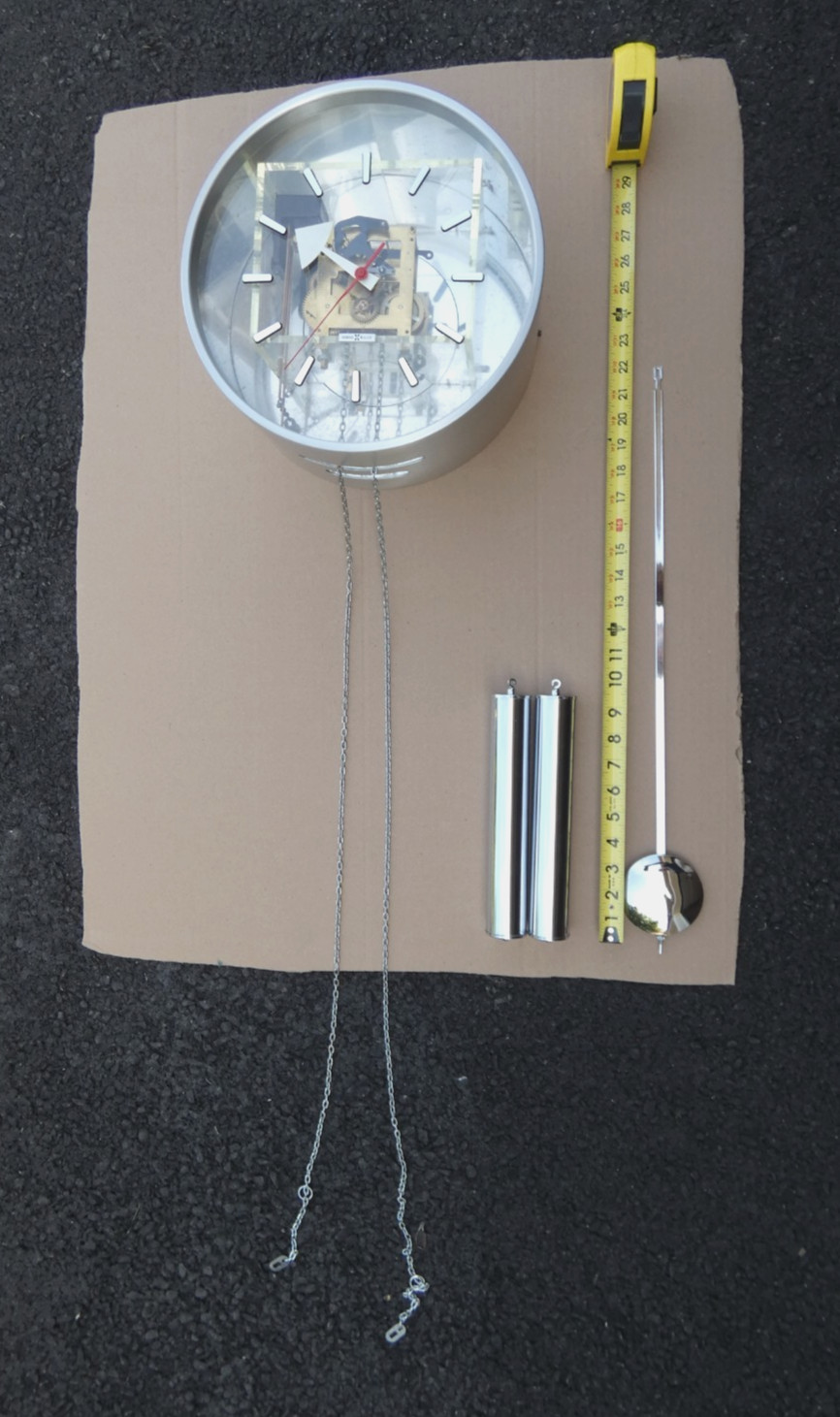 MCM HOWARD MILLER Pendulum Clock George Nelson Strike Executive 618 680 Clean/Pa