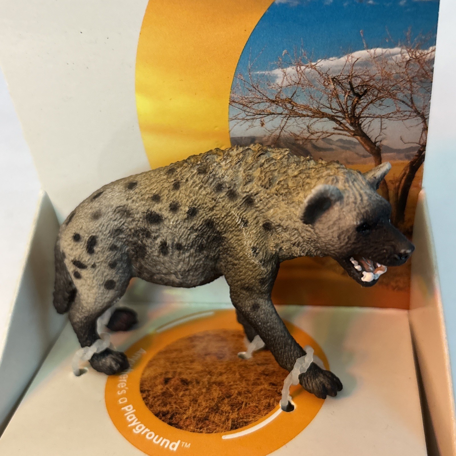 Retired Schleich Spotted Hyena Model #14735 NEW IN BOX Retired Schleich Spotted Hyena Model #14735 NEW IN BOX