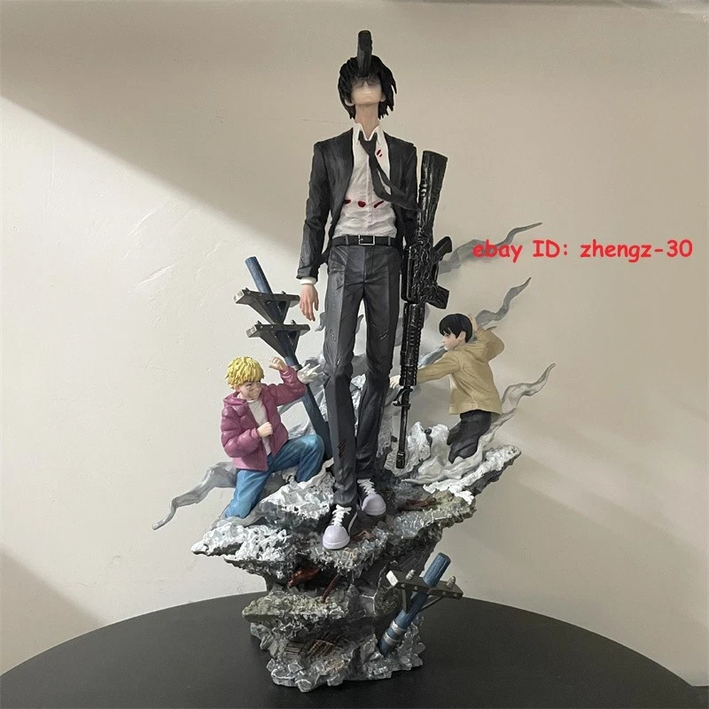 H33CM Chainsaw Man Hayakawa Aki Statue GK Figure Anime Model Collectibles Gift