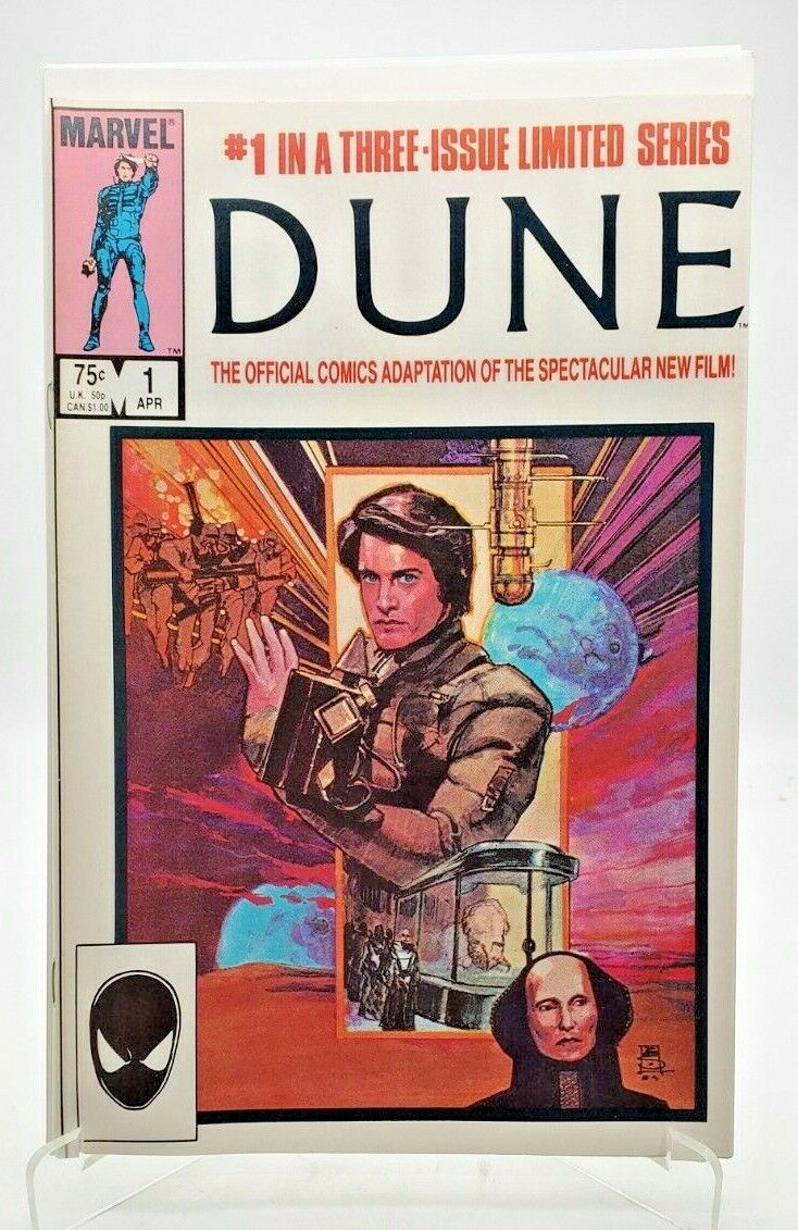 Dune # 1 Marvel Comic Book Movie Adaptation Sienkiewcz Cover Art 1985  NM