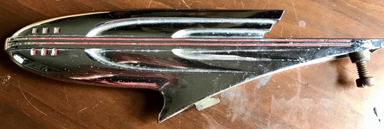 Original 1938 Hudson-Terraplane Spaceship Starship Rocket Hood Ornament Rat Rod Original 1938 Hudson-Terraplane Spaceship Starship Rocket Hood Ornament Rat Rod