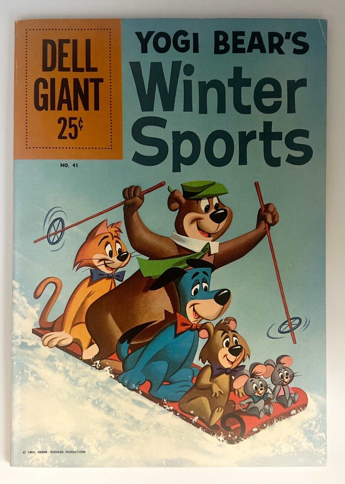 Yogi Bear's Winter Sports / Dell Giant #41, Dell 1961 Hanna-Barbera