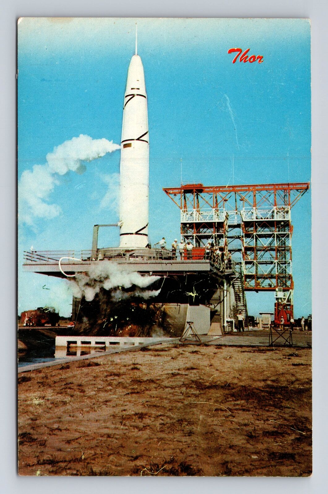 Patrick Air Force Base FL-Florida, Air Force Missile Test, Vintage Postcard