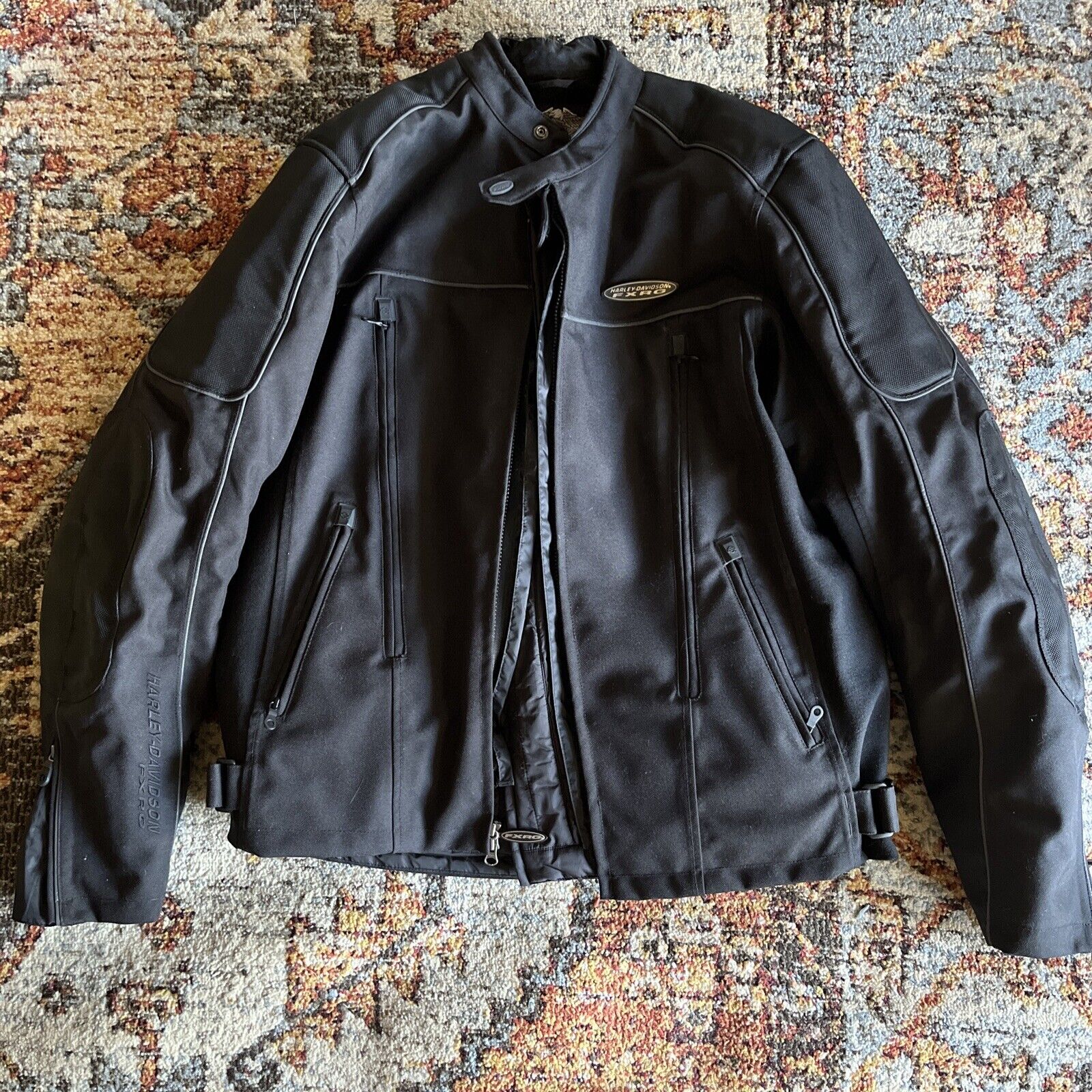 Harley Davidson Nylon FXRG Riding Jacket Size XL/Vest Inside/Excellent Condition