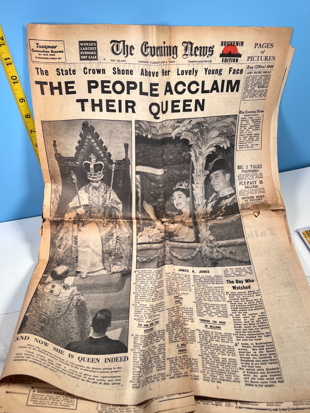 6/2/53 UK Evening News \