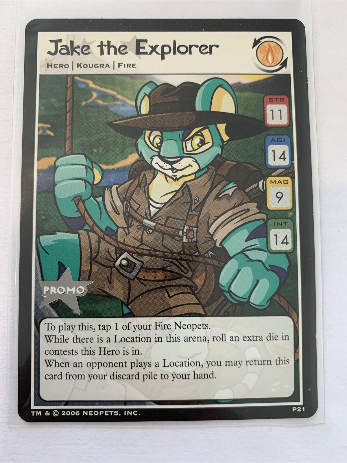 Neopets Trading Card Game 2006 P21 Jake the Explorer 