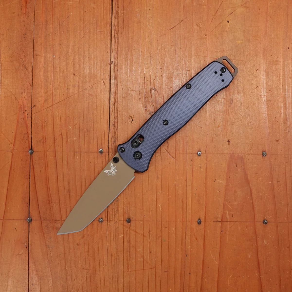 Benchmade 537FE-02 Bailout® Blue Aluminum Handle M4 Steel Folding Knife