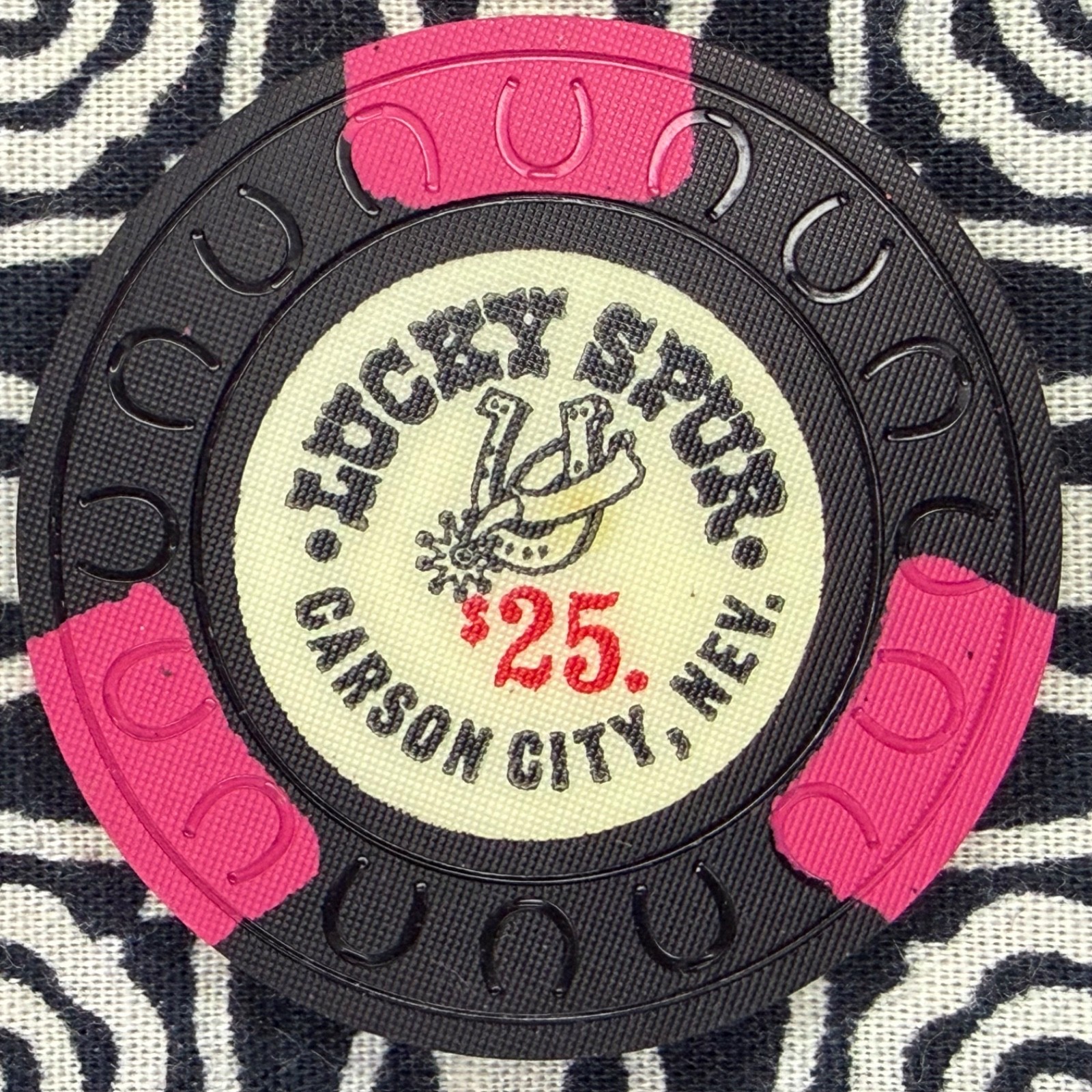 Lucky Spur $25 Carson City, Nevada Casino Chip C523 Lucky Spur $25 Carson City, Nevada Casino Chip C523