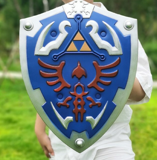 Legend of Zelda Hylian Master Link Shield Halloween Cosplay Costume Weapon Props
