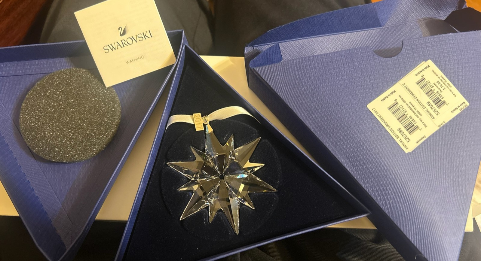 Swarovski Christmas Ornament Large Annual Edition 2017 Clear Crystal#5257589 Swarovski Christmas Ornament Large Annual Edition 2017 Clear Crystal#5257589