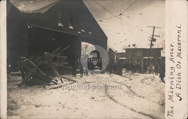 Fredonia, NY New York The Morning After Fire: 