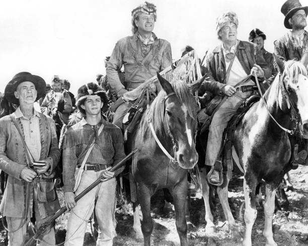 American actor John Wayne Davy Crockett The Alamo directed by Wayn- Old Photo