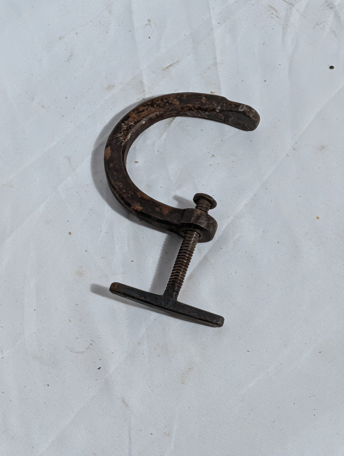 Vintage Cast Iron C-Clamp Small 3-4 in Antique Workshop Tool 1920s-1960s
