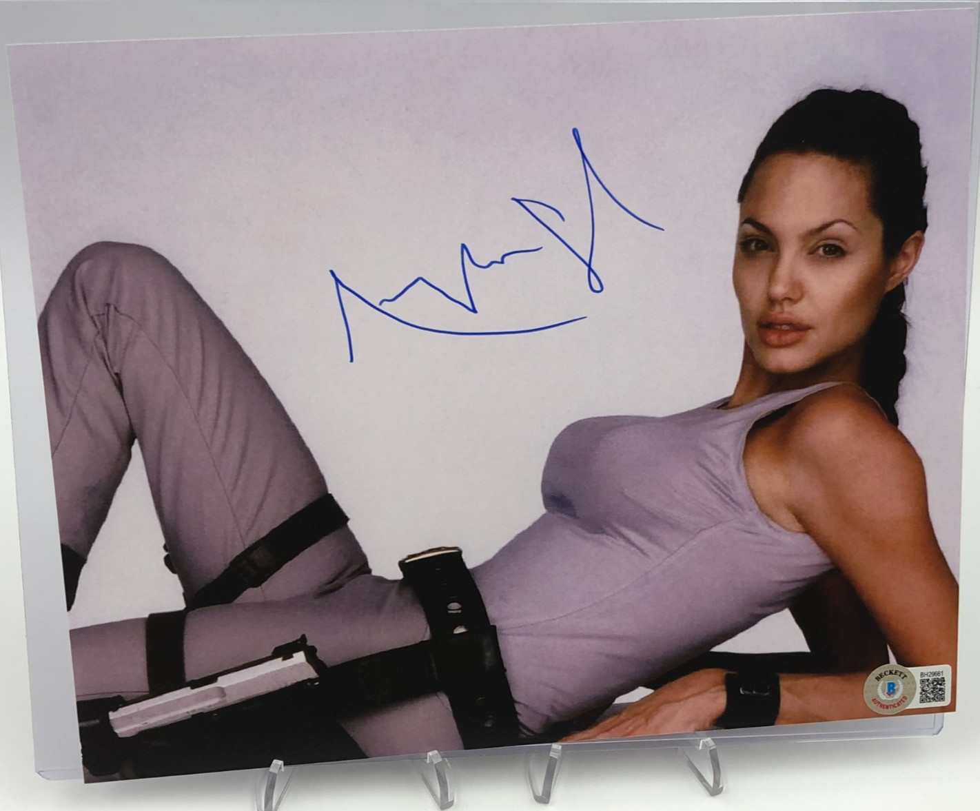 ANGELINA JOLIE AUTO BECKETT Authentic 8x10