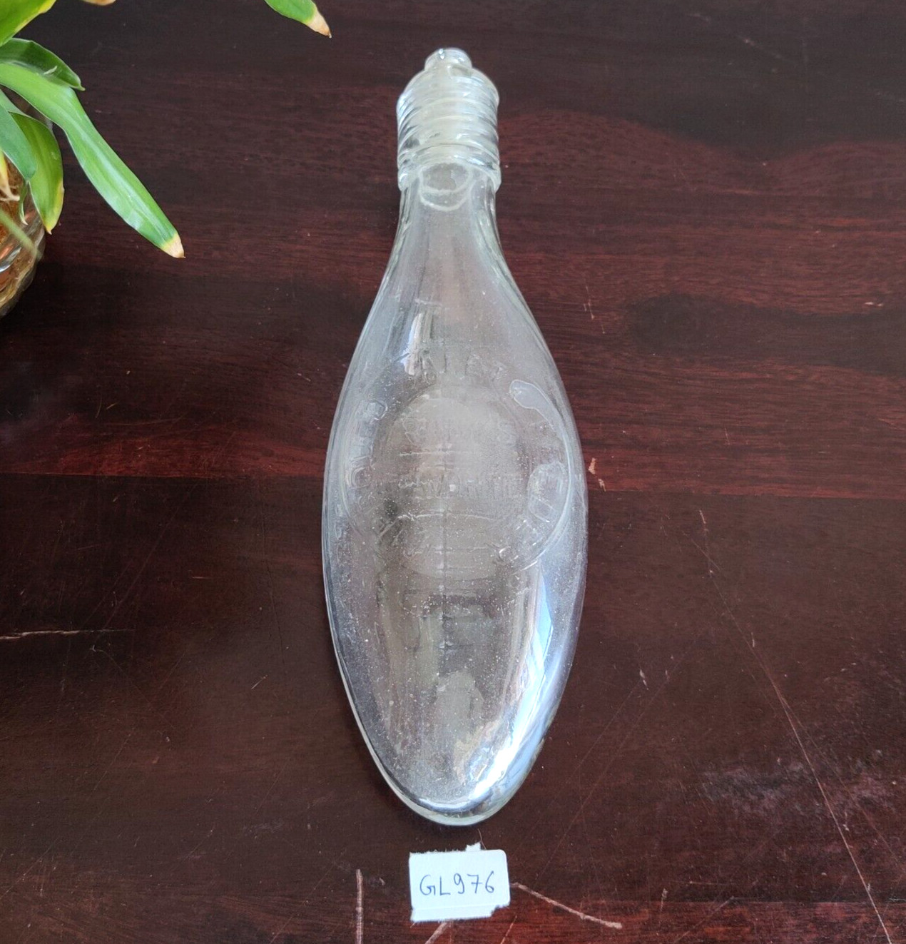 Antique Baby\'s Favorite Safety Feeder Milk Bottle Baby Feeding Torpedo GL976 Antique Baby\'s Favorite Safety Feeder Milk Bottle Baby Feeding Torpedo GL976