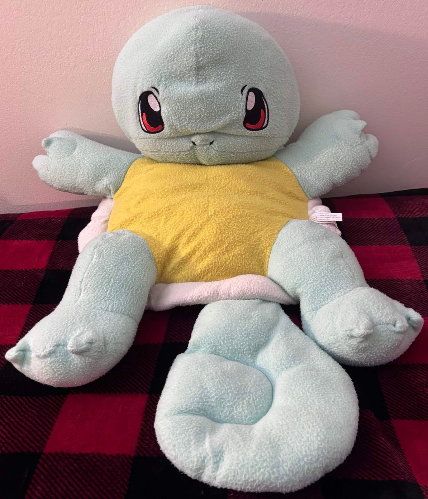 Vintage Cuddle Pillow Pal Baby Boom Consumer Products Squirtle Pokemon Plush 24