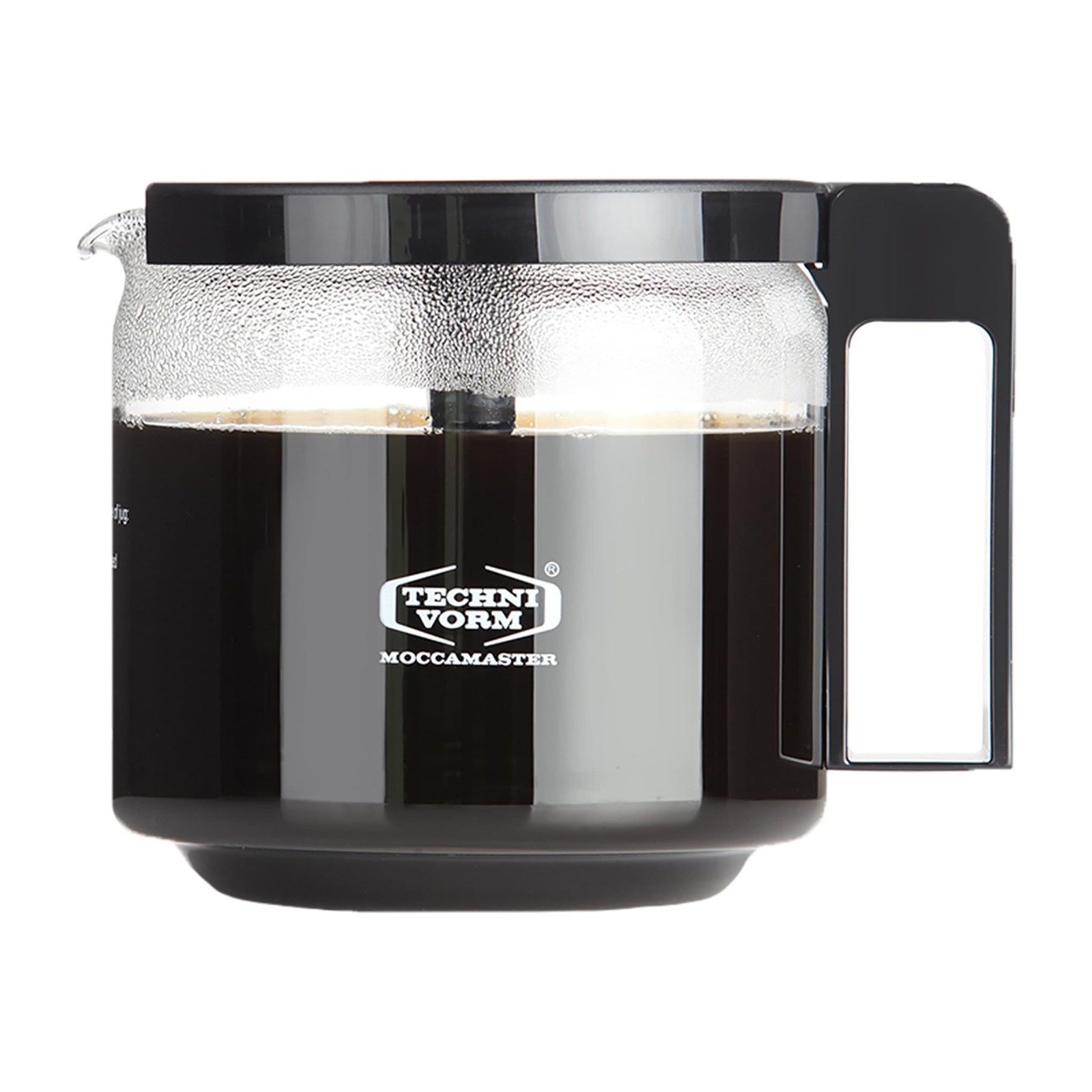 Moccamaster Technivorm 89830 1.25L Glass Carafe For Kbg Brewers Clear/Black