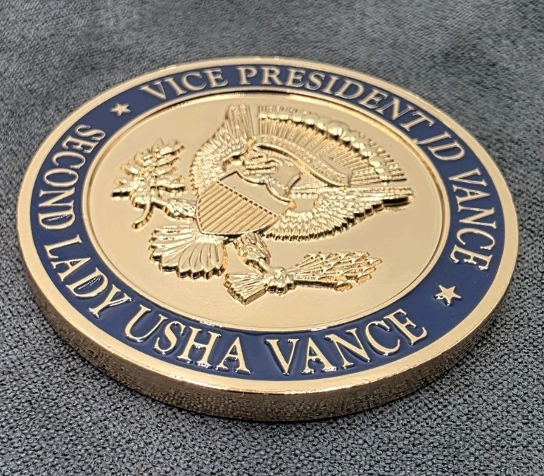 Rare & Authentic Vice President JD Vance Thanksgiving 2025 Challenge Coin