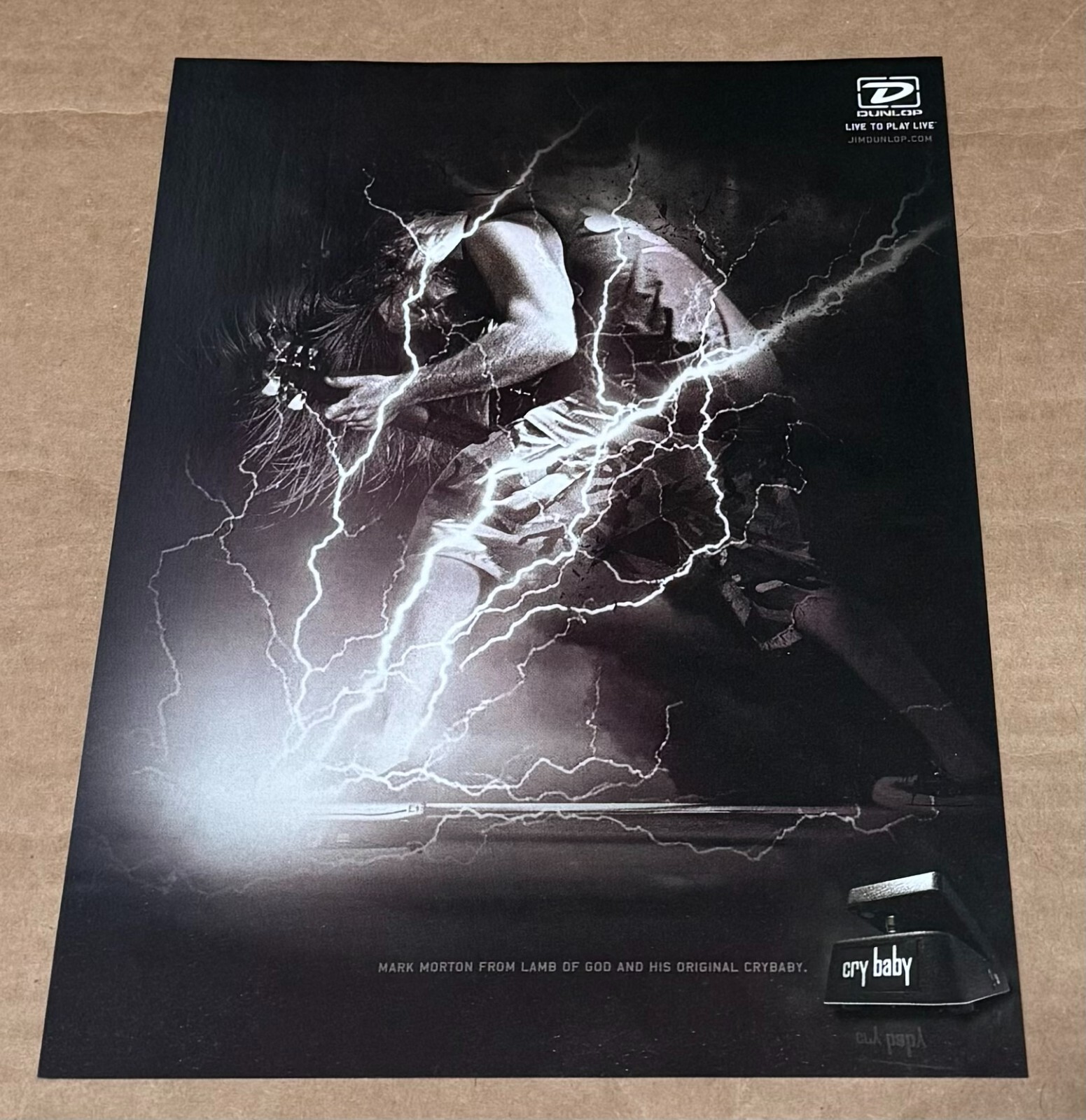 Mark Morton of Lamb of God - Dunlop - 2006 Print Advertisement Mark Morton of Lamb of God - Dunlop - 2006 Print Advertisement