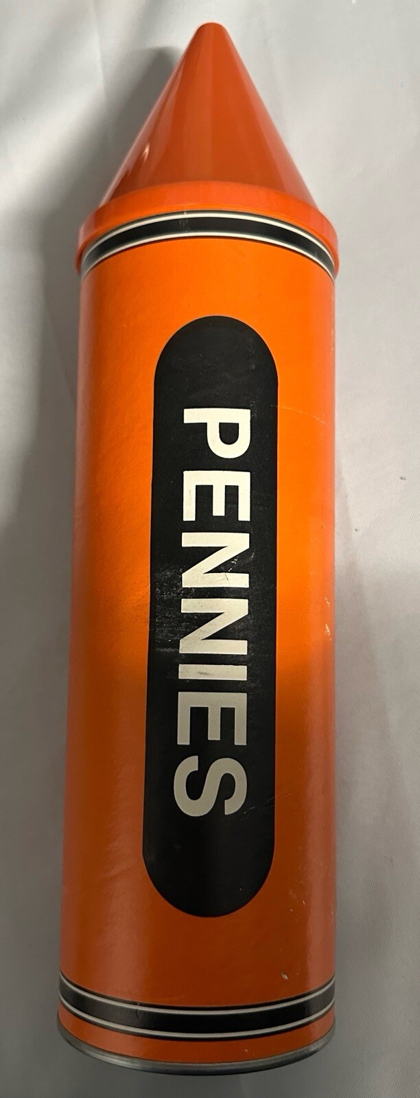 Vintage Emson Crayon Bank Orange 10”