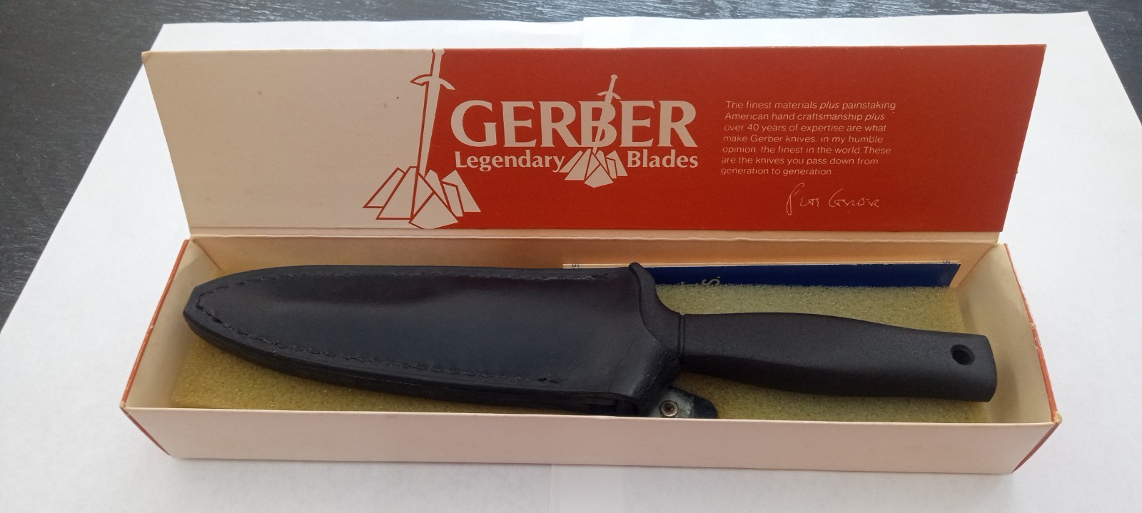 1980/1981 Gerber Command I Tactical Boot Knife – Complete Collector Package