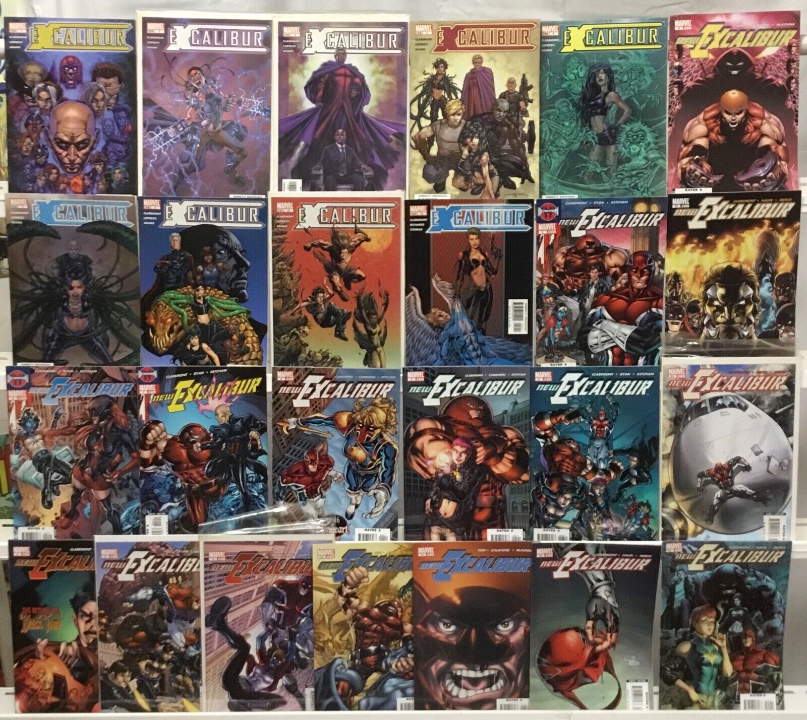 Marvel Comics - Excalibur / New Excalibur - Comic Book Lot of 20 Issues