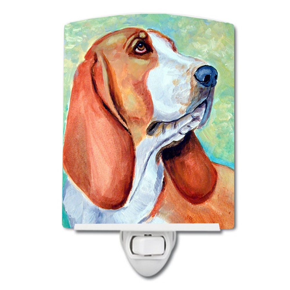 Caroline's Treasures 7227CNL Basset Hound Ceramic Night Light Compact