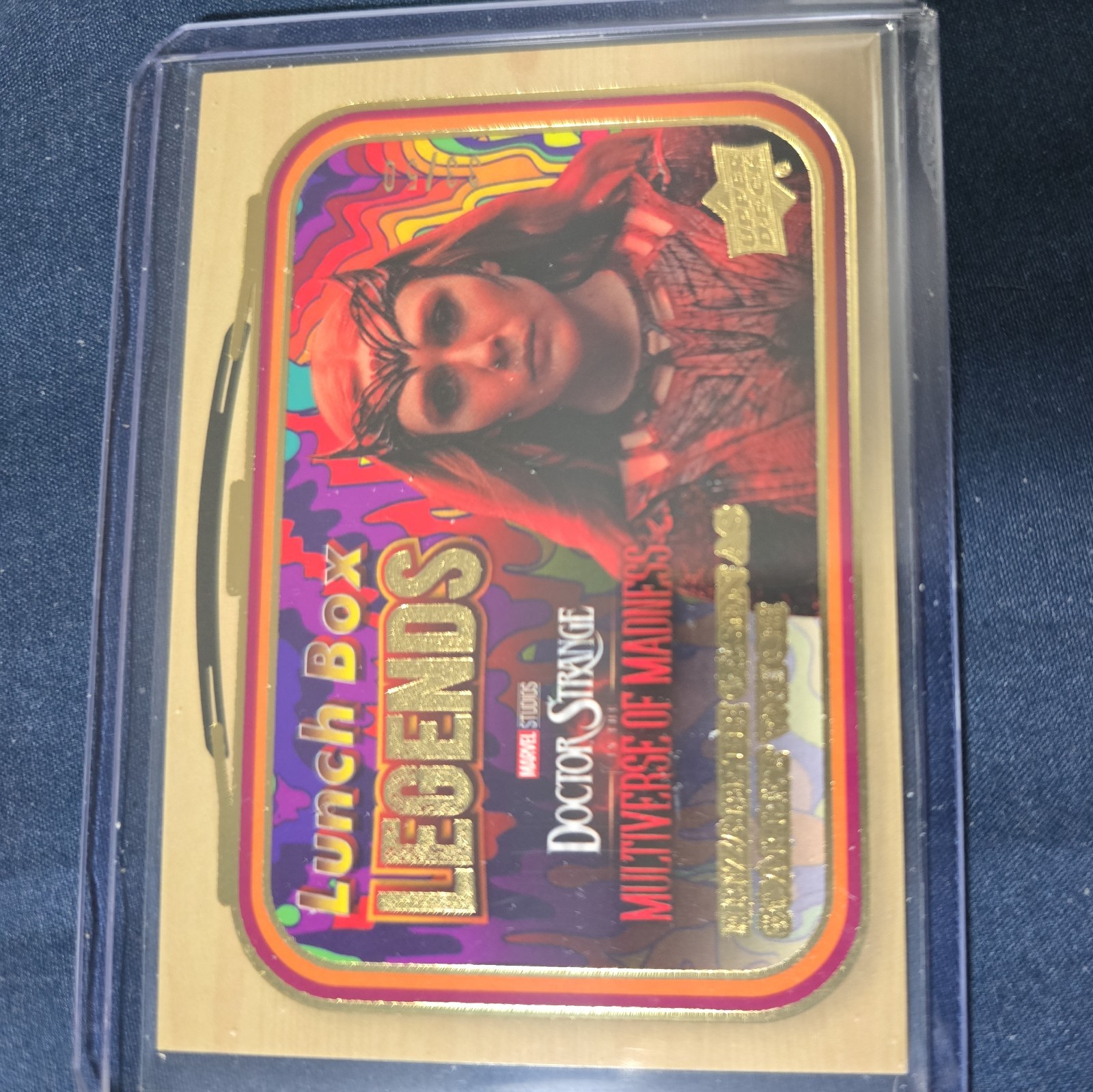 2024 UD Marvel Studios Lunchbox Legends Gold Elizabeth Olsen Scarlet Witch 15/50