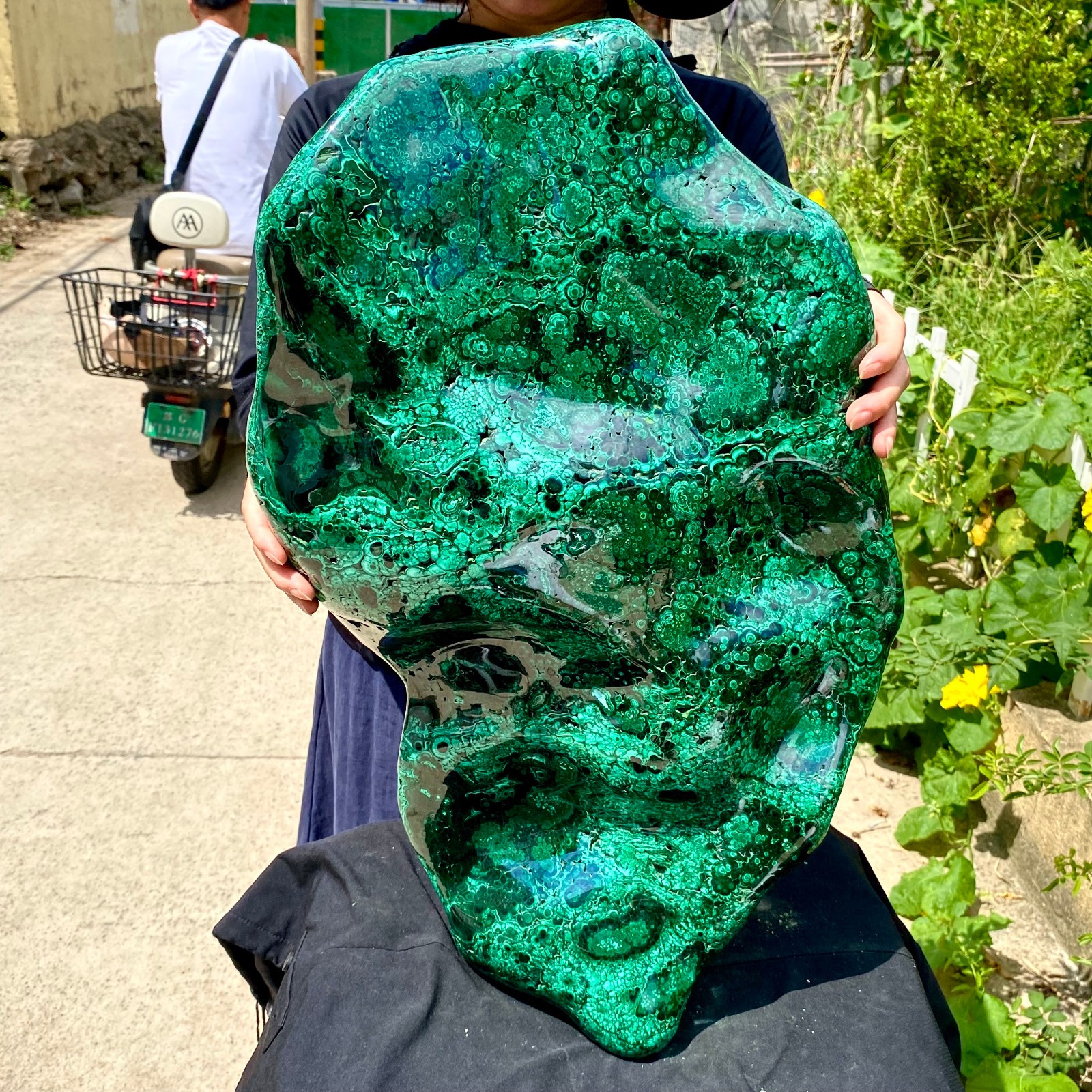 82.87LB TOP Natural Malachite crystal quartz Mineral specimen Reiki gem