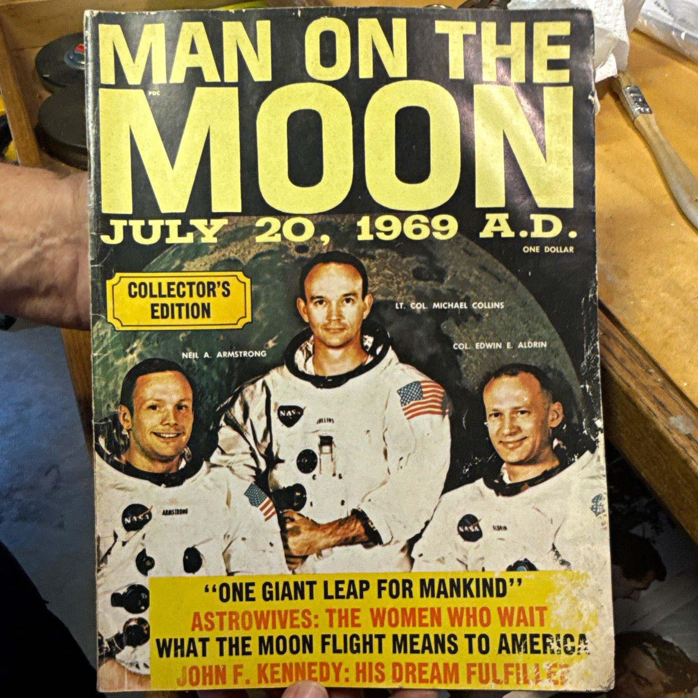 Man on the Moon July 20, 1969 Collector\'s Edition Apollo 11 Mission Magazine