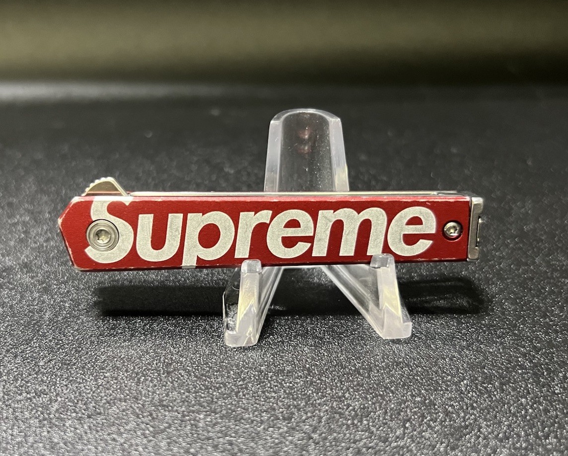 Vintage Supreme StatGear Pocket Knife RED Keychain Used