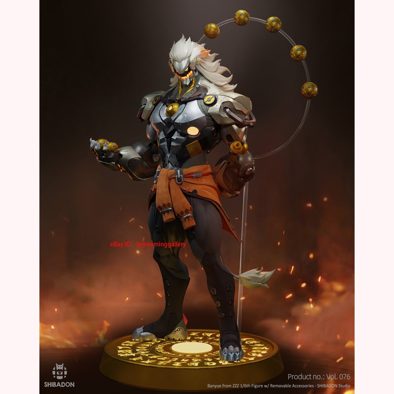 Pre-sale shibadon studio Zenless Zone Zero Banyue 15.7in Resin Statue Limited