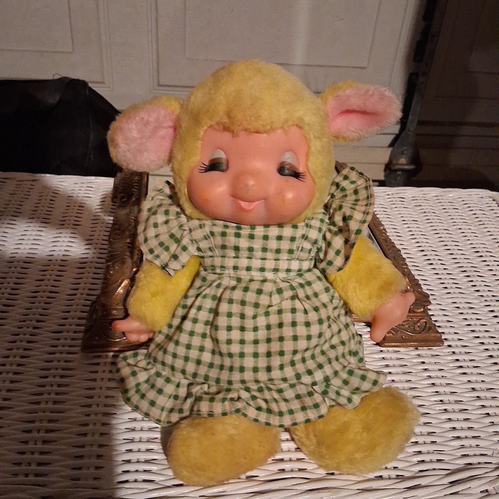 Rare Vintage  1977 Japanese Sekiguchi Sheep Plush Doll